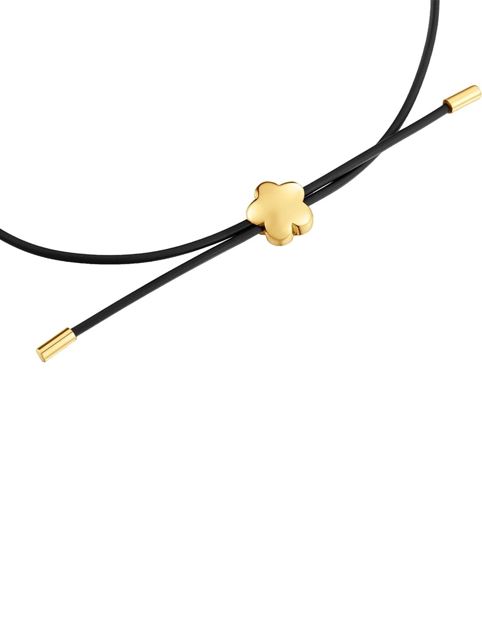 Pulsera Tous de oro 14 K Bold Motif con acabado brillante